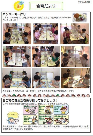 3月　食育だより