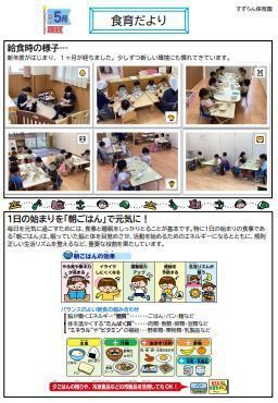 5月　食育だより